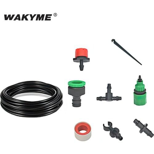 DIY Irrigation Watering Kits 5m 10m 15m Watering Hose Pipe 8pcs 20pcs Adjustable Dripper Set Flowerpot Watering Tools
