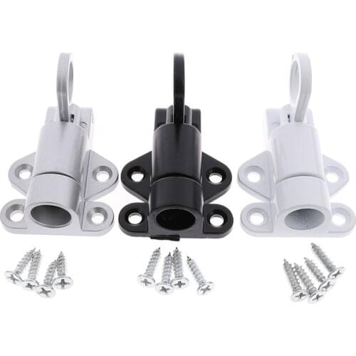Aluminum Alloy Door Latch Lock Window Gate Pull Ring Spring Bounce Latch Lock
