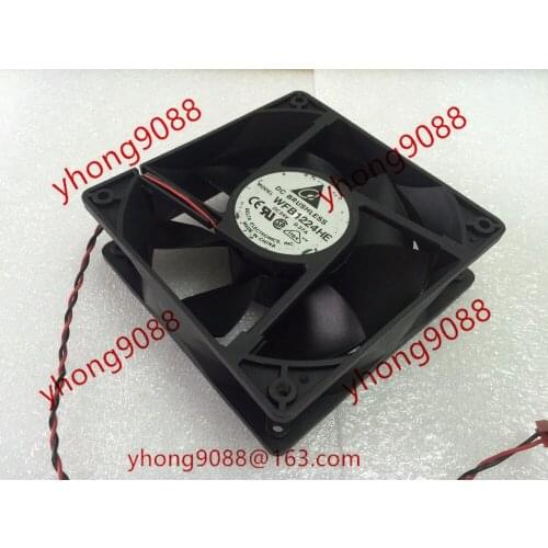 Delta Electronics WFB1224HE DC 24V 0.37A 2-Wire 120x120x38mm Server Cooling Fan
