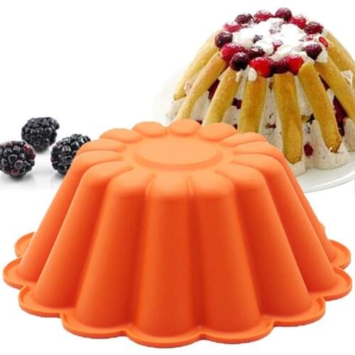 Fondant Craft Molds Cake Pan Heat Resistant Silicone Non-stick Flower Shape DIY Cake Mold Baking Pan Pastry Baking Tool Mould