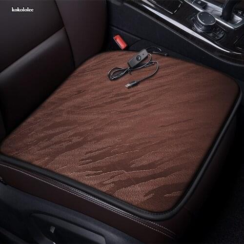 KOKOLOLEE 12V Heated car seat cover for Chrysler all models 300C PT Cruiser 300S 300 Sebring car Winter Pad Cushions car styling