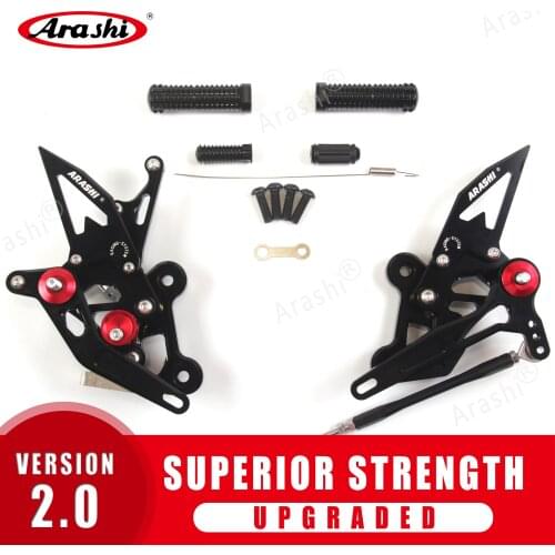 Arashi Rider Rearset For SUZUKI GSR750 2011 - 2017 Adjustable Footrests Foot Pegs GSR 750 2012 2013 2014 2015 2016 GSXS750