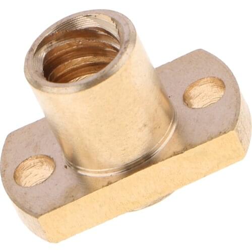 Brass Nut For 3D Printer Part T8 8mm Lead Screw 22x15x12mm Pitch 2mm