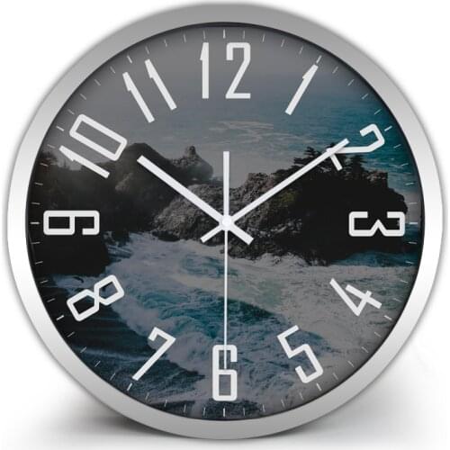 Best photography coast creative photos wind wall clock living room home decoration clock gift clock