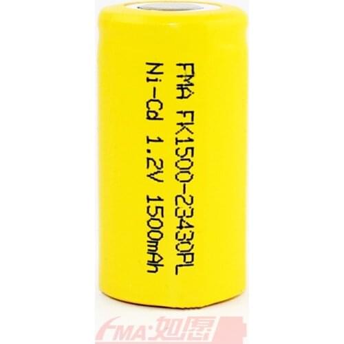 One Ni-Cd Sub C SC 1.2V 1500mAh Rechargeable Battery for Portable Device Emergency Exit Light Backup Power