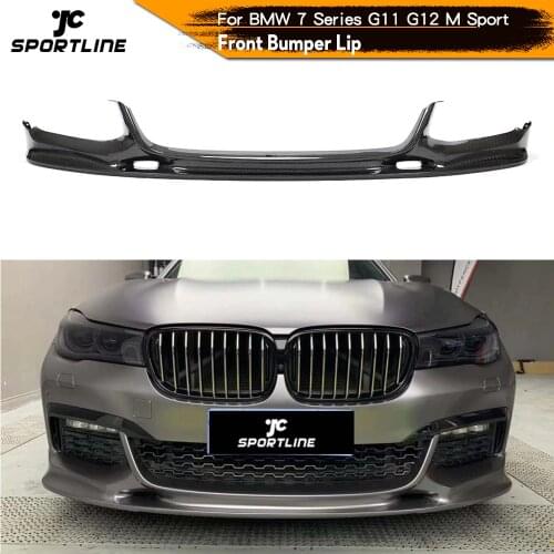 Carbon Fiber Front Bumper Lip Spoiler Splitters For BMW 7 Series G11 G12 M Sport 2016 2017 2018 Bumper Guards Carbon Fiber / FRP