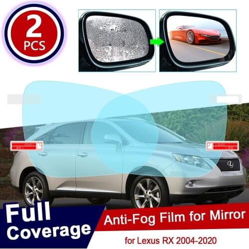 For Lexus RX 2004~2020 RX300 RX330 RX350 RX270 RX200t RX450h 350 270 300 330 200 200t Anti Fog Film Rearview Mirror Accessories
