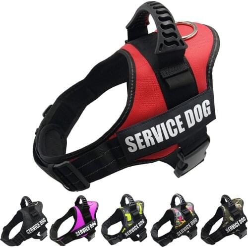 Dog Reflective Harness Adjustable Nylon Collar Vest
