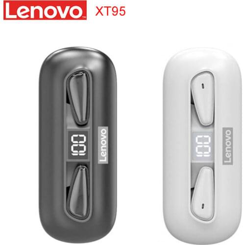 Orignal Lenovo XT95 TWS Bluetooth compatible Headphone Ultra thin Touch Control Wireless Earphones with mic Headset sport Earbud