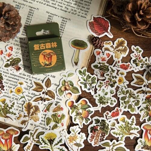 XINAHER 46 pcs/box Retro forest series mini paper sticker package DIY diary decoration sticker album scrapbooking