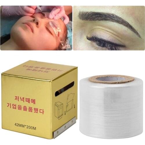 1 Box Tattoo Wrap Preservative Film Permanent Makeup Tattoo Eyebrow Tattoo Accessories Harmless Eco-friendly Eyebrow Wrap Film