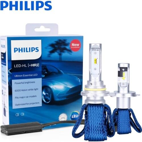 2X Philips H4 Auto Headlight Fog Lamps H7 Led H8 H11 H16 9005 9006 9012 HIR2 HB3 HB4 Headlight Bulb 6000K 12V Headlamps kit XQ