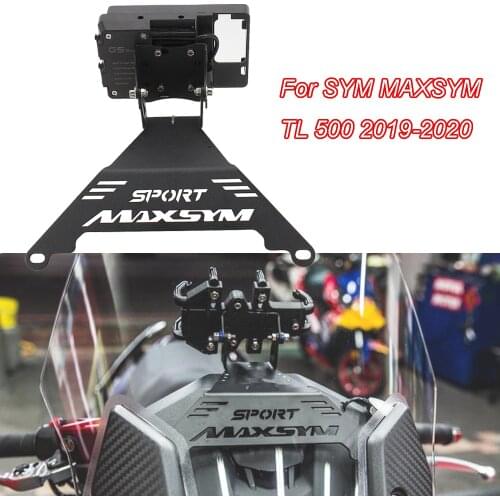 For SYM MAXSYM TL 500 TL500 Motorcycle Accessories Front Phone Stand Holder Smartphone Phone GPS Navigaton Plate Bracket 2019 20