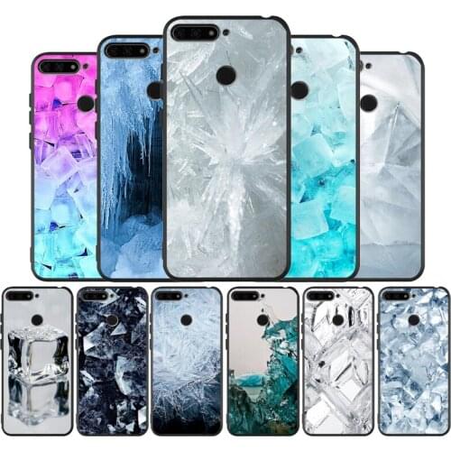 The aesthetic art of ice black Silicone Phone Case For Huawei honor 30 20 Pro 8 8X 9 10 20 Lite Mate 10 20 30 Lite Pro cover