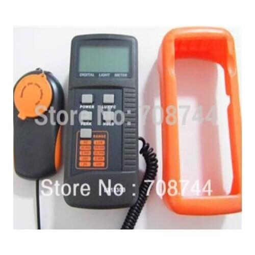 Digital Lux Meter LX-1330B Portable Digital Light Level Meter Tester 200k Lux Foot Candle FC LCD Photo Peak illuminance Detector