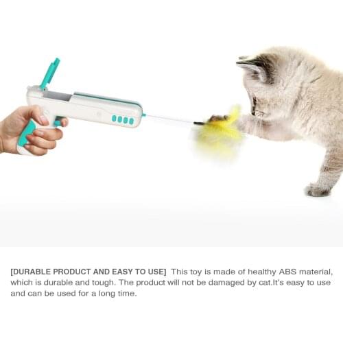 Cat Toy Interactive toy funny cat stick feather gun cat toy kitten puppy toy Christmas pet gift sale pet supplies Cat Supplies