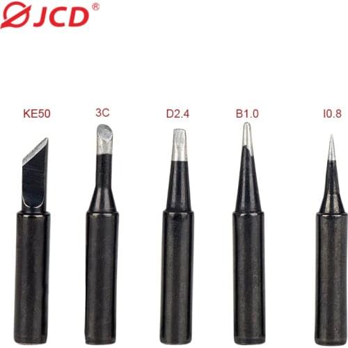 JCD 5pcs/set Soldering Iron Tips New Lead Free Replacement For Soldering Repair Station and soldering iron kit