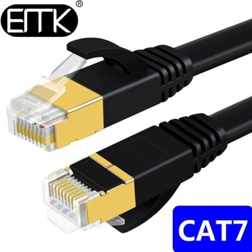 EMK Cat7 Ethernet Cable RJ45 Lan Cable UTP RJ 45 Network Cable for Cat6 Compatible Patch Cord Cable Ethernet 20cm 15m 20m