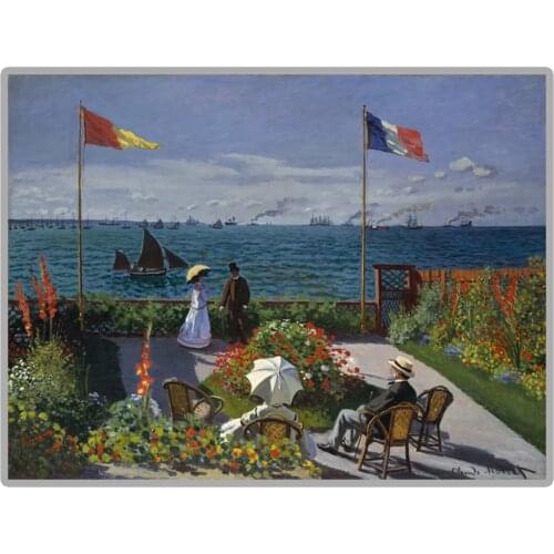 Great Painter Monet "Garden at Sainte-Adresse" 5D DIY Diamond Painting Full Square/Round Diamond Embroidery Sale Rhinestones Pic