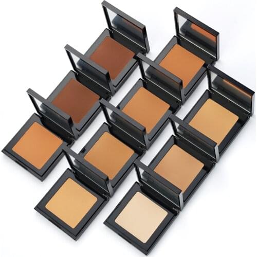 Logo Customized Makeup Full Coverage Concealer Face Oil-control Contour Bronzer Compact Powder Cosmetics Private Label