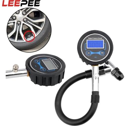 LEEPEE Auto Tire Pressure Gauge Digital Tire Tester High Precision LCD Display Tire Repair Tools for Car Truck Vehicle