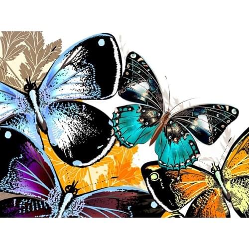 Kufwkey DIY 5D Diamond Painting Cross Stitch Kits dream butterfly Mosaic Full Diamond Embroidery diamond Patterns wall Stickers
