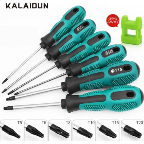 KALAIDUN Torx Screwdriver Set 3/6/11Pcs Magnetic Bit Screw Insulated Handle Multitools For Disassemble Home Device Repair Tools