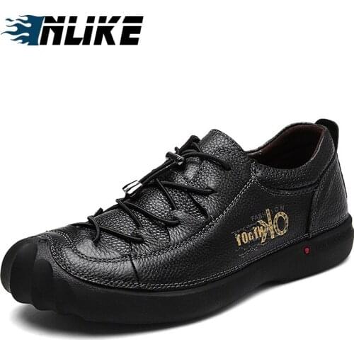 Genuine Leather Shoes Men Casual Shoes Soft Men Loafers Top Quality