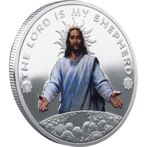 Jesus Christ Religion Commemorative Coin Collection Souvenir Art Commemorative Coin Magic coin Fairy coin Myth coin Gods gift