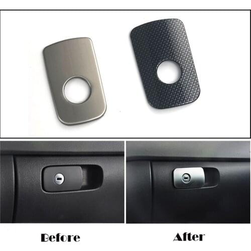 Fit For Volkswagen Tiguan MK1 2009-2016 Car Accessories Glove Box Handle Cover Trim Interior Decoration Mouldings