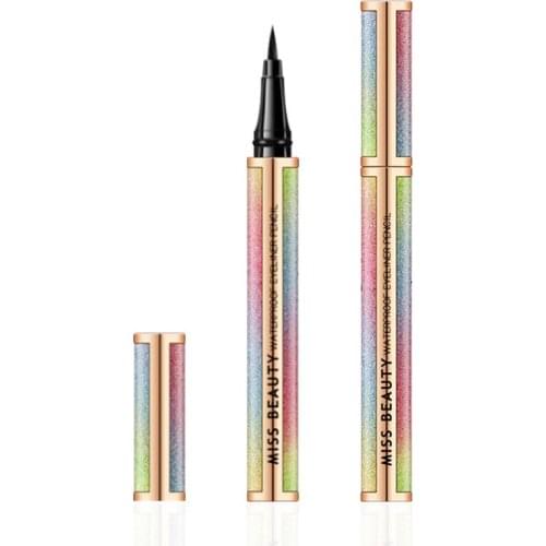 1pcs Starry Eyeliner Pencil Thick Smudge-Proof Waterproof Natural Quick Dry Eyeliner Pen Beauty Long lasting Eye Makeup TSLM1