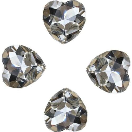 Swarovsky Nail Crystal Glass Strass 3D Transparent White Glass Gem Rhinestone For 3D Nail Art Decoration Supplies Jewelry