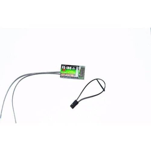 Flysky FS-iA6 2.4G 6 Channel 6CH Remote Control Receiver with Double Antenna for FS i4 i6 i10 GT2E GT2F GT2G Transmitter