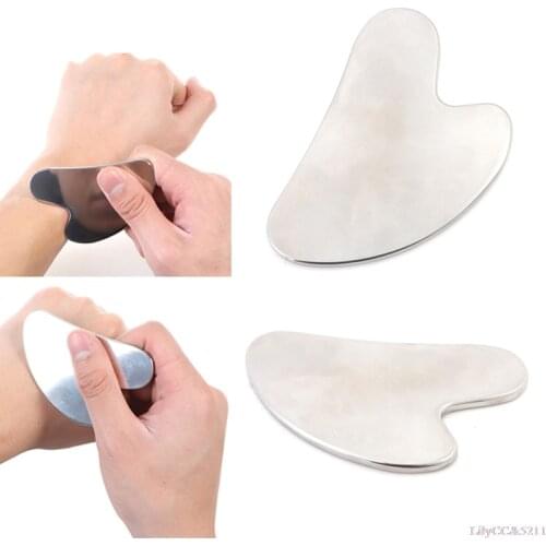 1 Pieces Stainless Steel Face Care Massager Facial Roller GuaSha Board Tool Beauty Health