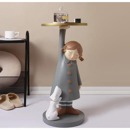 Nordic Girl Figurine Living Room Decoration Large Landing Statue Sculpture Modern Home Decor New Room Accessories Creative Gifts