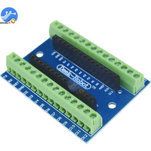1Pcs Standard Terminal Adapter Board for Arduino Nano V3.0 AVR ATMEGA328P ATMEGA328P-AU Module 100% Origin