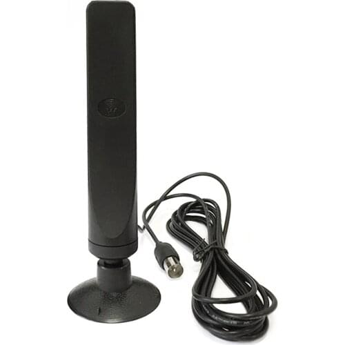 1PC DVB-T TV antenna 16dbi high gain digital mobile TV aerial sucker base 3meters cable with IEC connector wholesale price