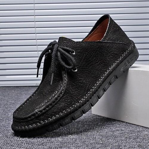 High Quality Genuine Leather Men Casual Shoes Fashion Flats Oxfords Loafers Moccasins Business Formal Shoes