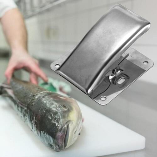 1 Set Fish Tail Clip Deep-jaw DIY Pliers Stainless Steel Fillet Clamp Cleaning Board with Screws for Outdoor Clamp Board Screws