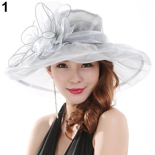 Womens Fashion Summer Church Kentucky Derby Cap British Tea Party Wedding Hat