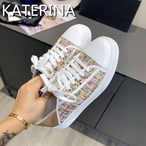 Men Lace-up Flat Mixed Color Shoes Casual Shoes Simple comfortable Leisure Sneakers Knitted Elastic Color Bottom 2021 Hot Brand