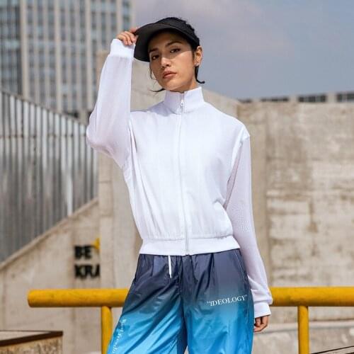 Yoga top top for fitness sportswear women gym top Thin section Sportswear Womans Spring and summer Loose Yoga jacket