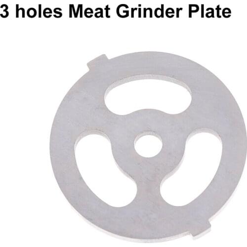 1PC Large 3 holes Meat Grinder Plate Net Knife Meat Grinder Parts stainless Steel Meat Hole Plate