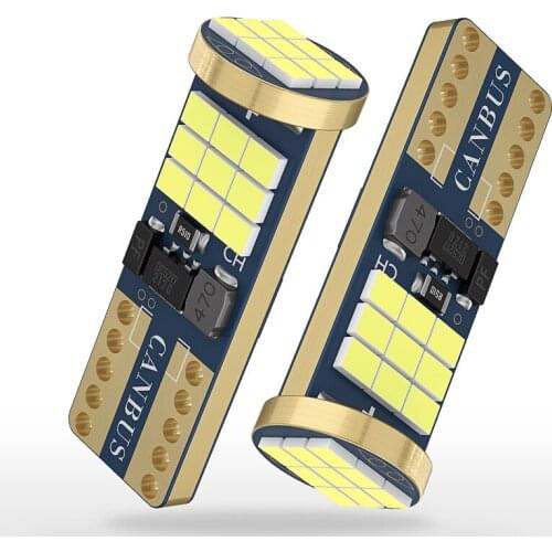 2pc Car Interior Led Lights Festoon C5W C10W Bulbs T10 W5W 194 Canbus For Auto Dome Light T5 W3W W1.2W Instrument Lamp 12V Parts