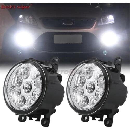 2x Bumper Fog Light Lamp Assembly LED White Foglight For Ford Focus 2 3 Transit Custom Tourneo Connect For Mitsubishi Outlancer