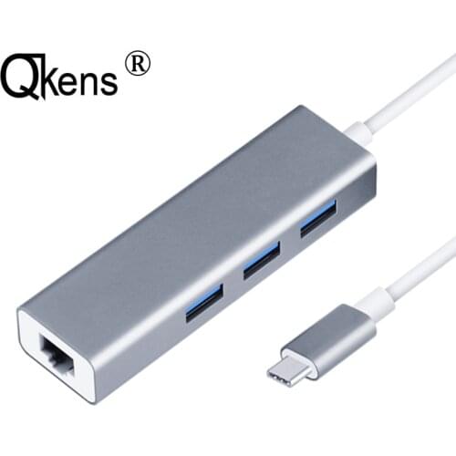 Type C Ethernet Adapter to RJ45 Lan Network Card Wired Lead 100M/1000Mbps USB2.0 USB 3.0 Converter hub Computer Notebook Laptop