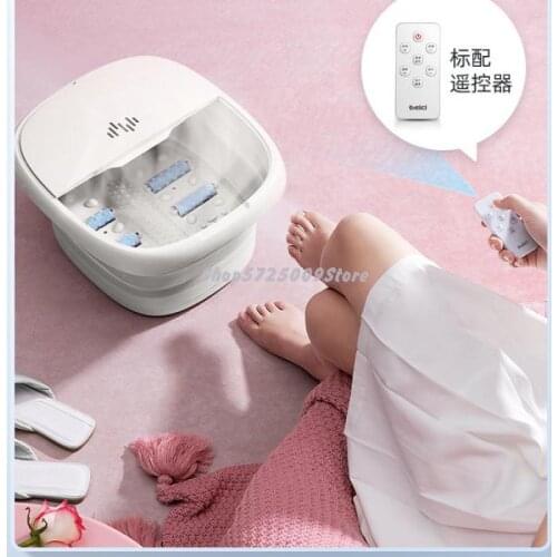 Accordion Folding Foot Bath Full Automatic Foot Bucket Foot Basin Heating Electric Constant Temperature Massage Home