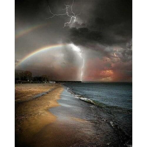 Canvas Size 5D Diy Diamond Painting Cross Stitch Kit Diamond Mosaic Embroidery " Landscape " Painting Square/Round Drill Gift