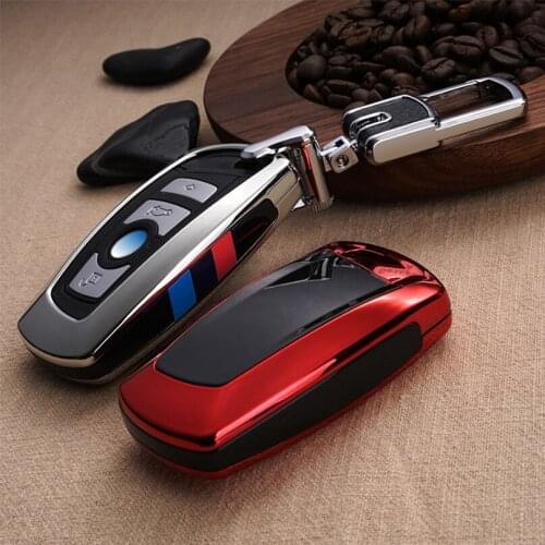 Car Key Case Cover for BMW 520 525 f30 f10 F18 118i 320i 1 3 5 7Series X3 X4 M3 M4 M5 E34 E90 E60 E36 FOB key chain Car Styling