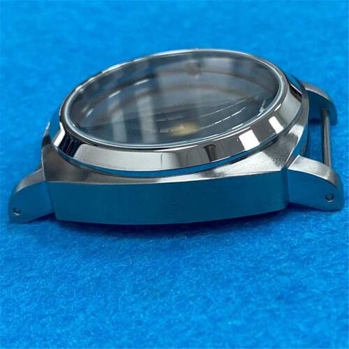 Stainless Steel 44MM Watch Case for ETA 6497/6498 for ST3620/ST3600 Watch Movement Mineral Glass Mirror Shell Cover